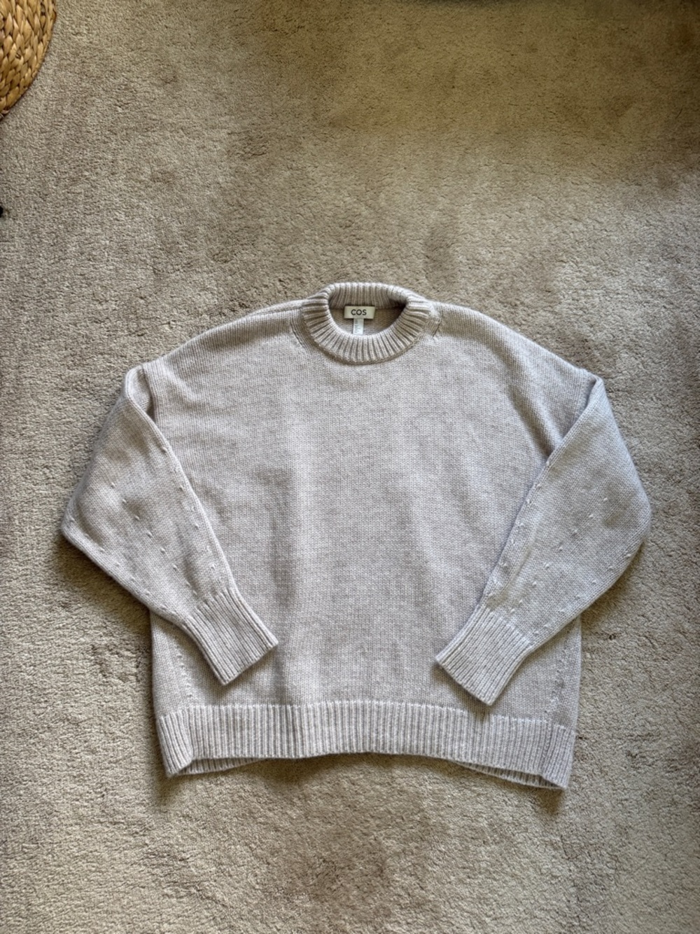 COS Oversize 100% Wool Crewneck Sweater